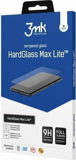 Xham mbrojtës 3MK HardGlass Max Lite për Samsung Galaxy Z Fold 3 5G, fullscreen, 0.3mm, i zi