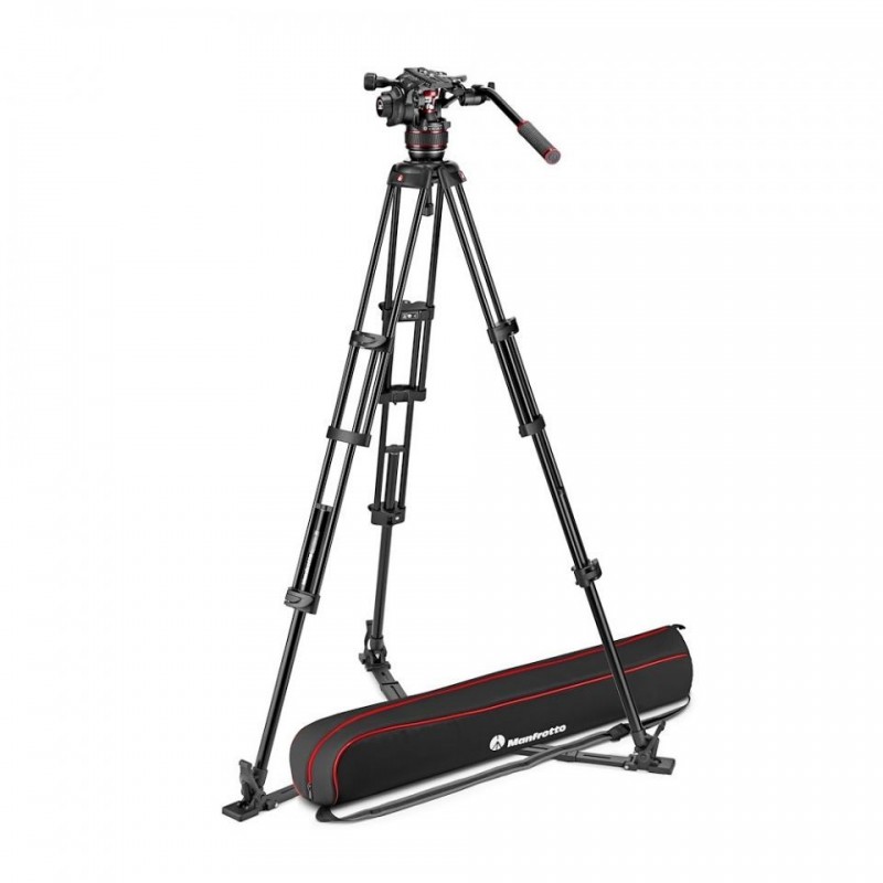 Manfrotto Tripod Video Set Nitrotech 608 & Alu Twin