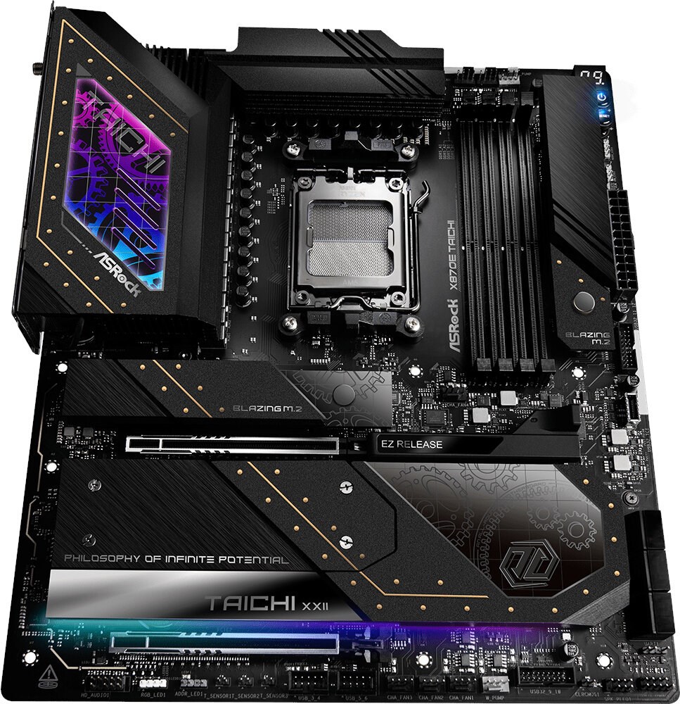 Pllakë amë Asrock X870E Taichi, DDR5, EATX AM5, e zezë