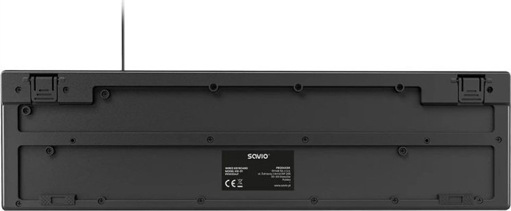 Tастатура Savio KB-01, со кабел, USB, црна