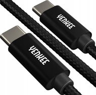 Кабел USB C YENKEE YCU C102 BK, USB 2.0, 2m, црн