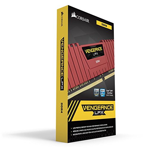 RAM desktop Corsair Vengeance LPX CMK8GX4M1A2666C16R, 8GB DDR4 2666MHz, XMP 2.0, i kuq