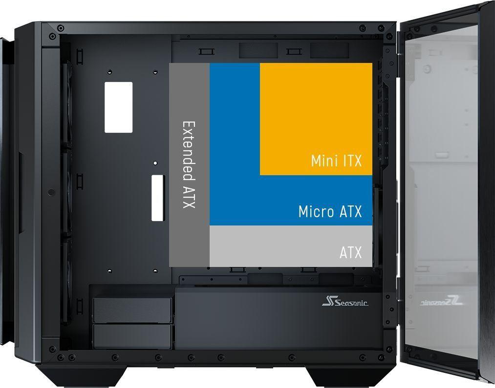 Kasë SeaSonic Syncro Q704 z karikuesem DGC-750 Gold 750W, Midi Tower