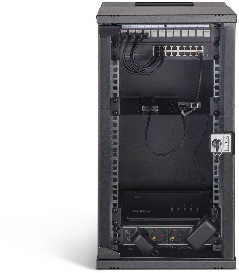 Set rrjeti Digitus SOHO Pro Network Set, kabinet muror 10" 12U, 315 x 300 mm