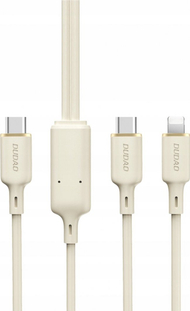 Kabllo Dudao L7SE, 66W, 1.2m, bezhë