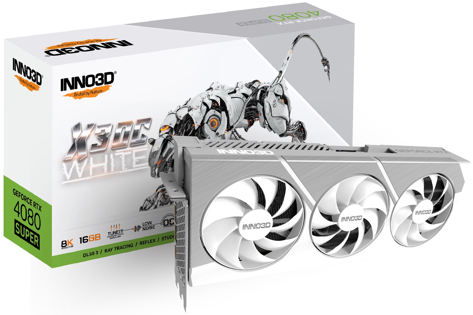 Kartelë grafike Inno3D GeForce RTX 4080 SUPER X3 OC White 16GB GDDR6X