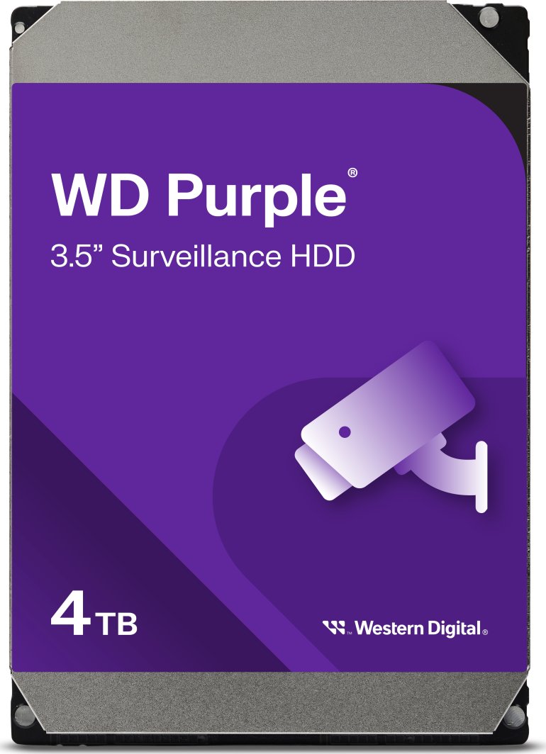 Hard disk për qendra kontrolli WD Purple, 4TB, 3.5'', SATA III