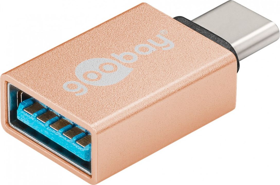 Adapter USB Type C në USB 3.0 Type A Pro, gold