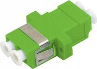 Adaptues fibër optike ALANTEC SM LC APC, duplex, single mode, jeshile