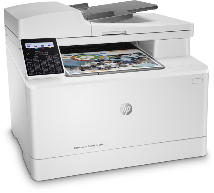 Printer HP LaserJet Pro MFP M183fw, i bardhë