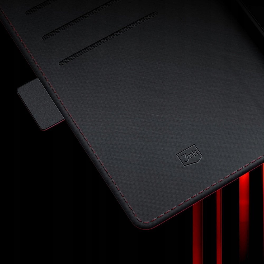 Kapak portofol 3MK për Samsung Galaxy S24 FE S721, funksion qëndrimi, i zi