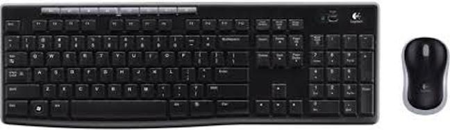 Set tastierë dhe maus Logitech MK270, wireless, me nano USB, i zi