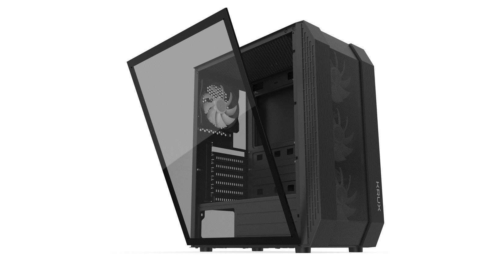 Kasë kompjuteri KRUX Pallas, e zezë