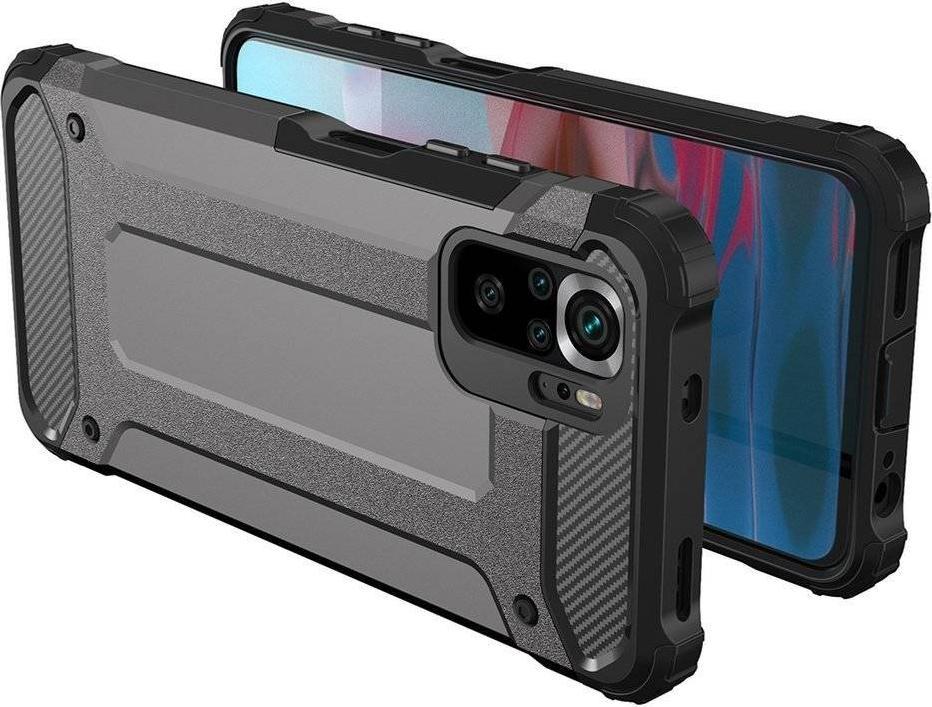 Mbulesë telefoni Hurtel Hybrid Armor Xiaomi Redmi Note 11 Pro+ 5G, Poco X4 NFC 5G, TPU PC, blu e hapur