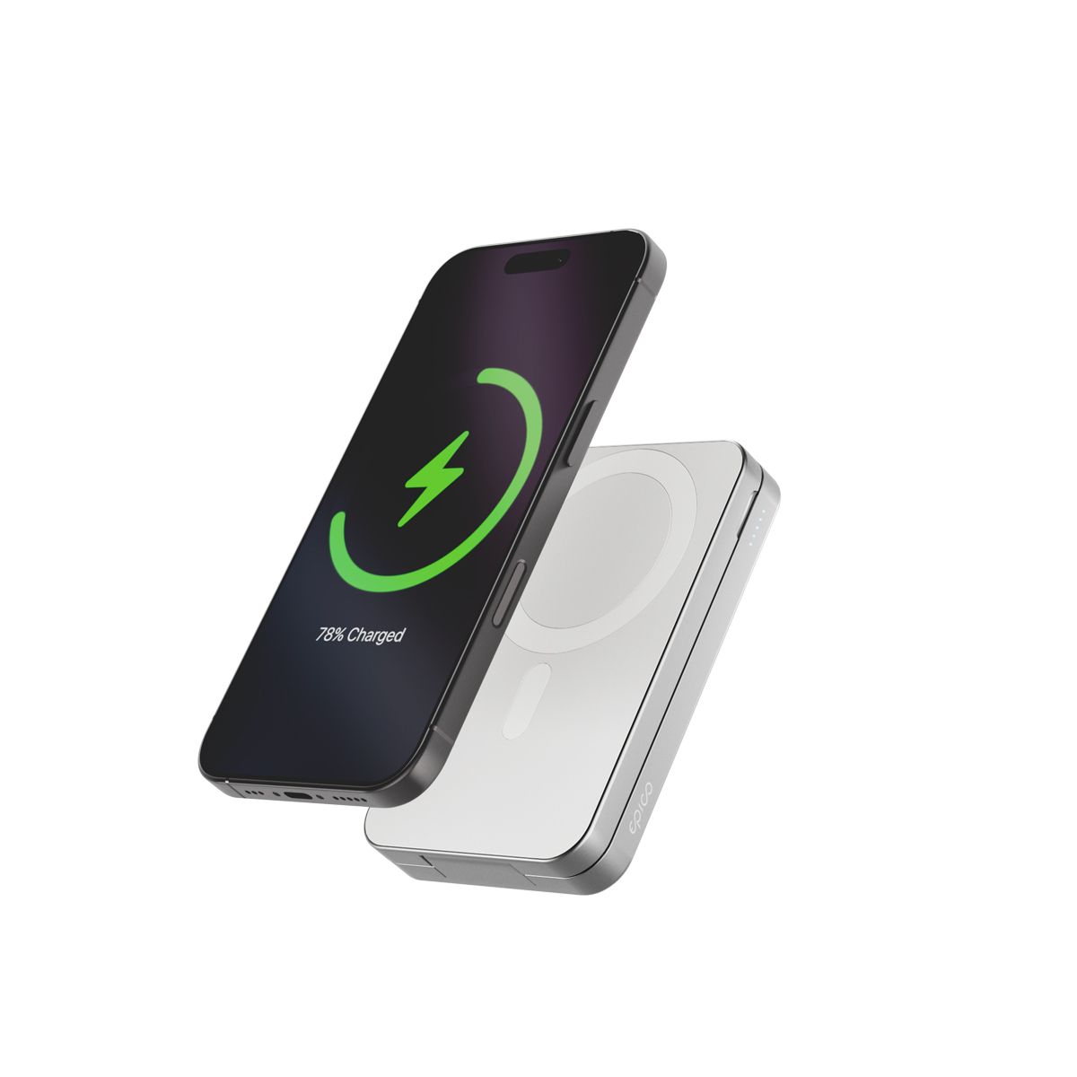 Power bank dhe bazë karikimi wireless Epico UltraBase 4in1 EF50, 8000mAh, USB C 20W, gri