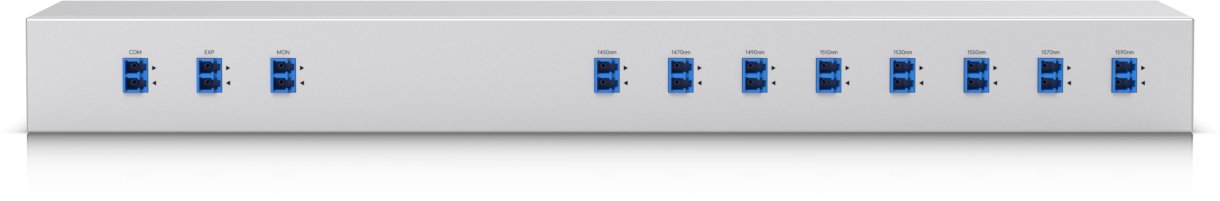 Multiplexer optik Ubiquiti UACC-CWDM-8, 8 kanale, montim në rack, i zi