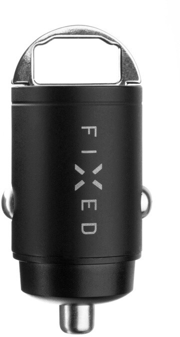 Karikues për veturë FIXED, USB-C, USB-A, PD & QC, 30W, i zi