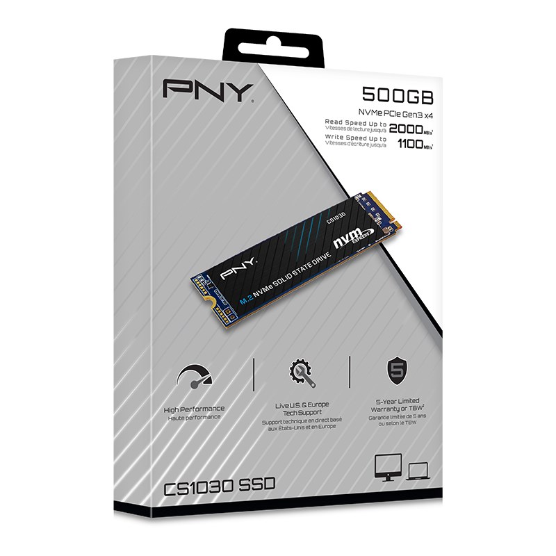 Disk SSD PNY CS1030, 500GB, M.2 NVMe PCIe 3.0, 3D NAND