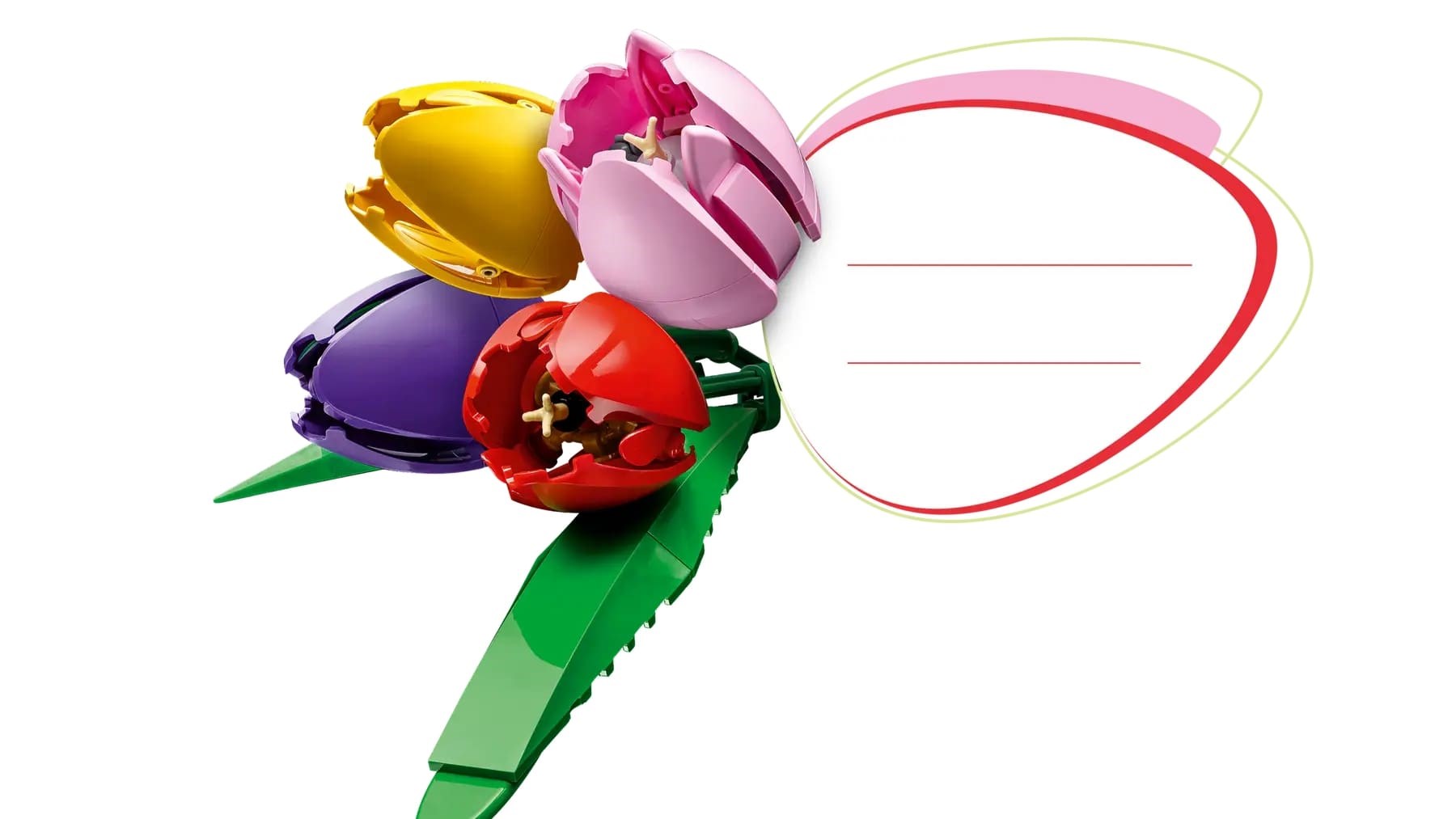 Set LEGO Tulip Bouquet 11501, buqetë dekorative, shumëngjyrëshe