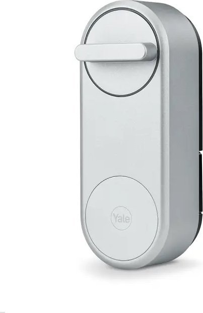 Bravë inteligjente Yale Linus Smart Lock Bosch, kontroll me aplikacion, montim mbi bravën ekzistuese, gri