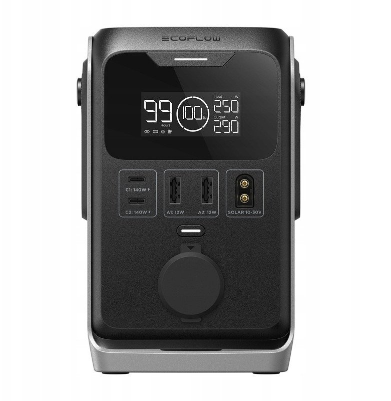 Stacion energjie portativ EcoFlow TRAIL 300 DC PPS, 288Wh, gri