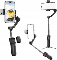 Stabilizues gimbal Hohem iSteady V3 Ultra, për iPhone, AI Auto Tracking, telekomandë me ekran prekës, i zi