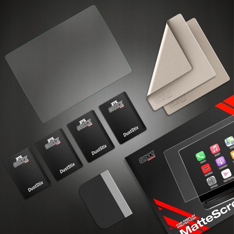 Film mbrojtës ekran makine 2in1 Anti-Fingerprint për Porsche Cayenne 3 2023-2024, matte, transparent