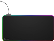 Mousepad gaming Genesis BORON 500 XXL RGB Logo, sipërfaqe speed, XXL, i zi