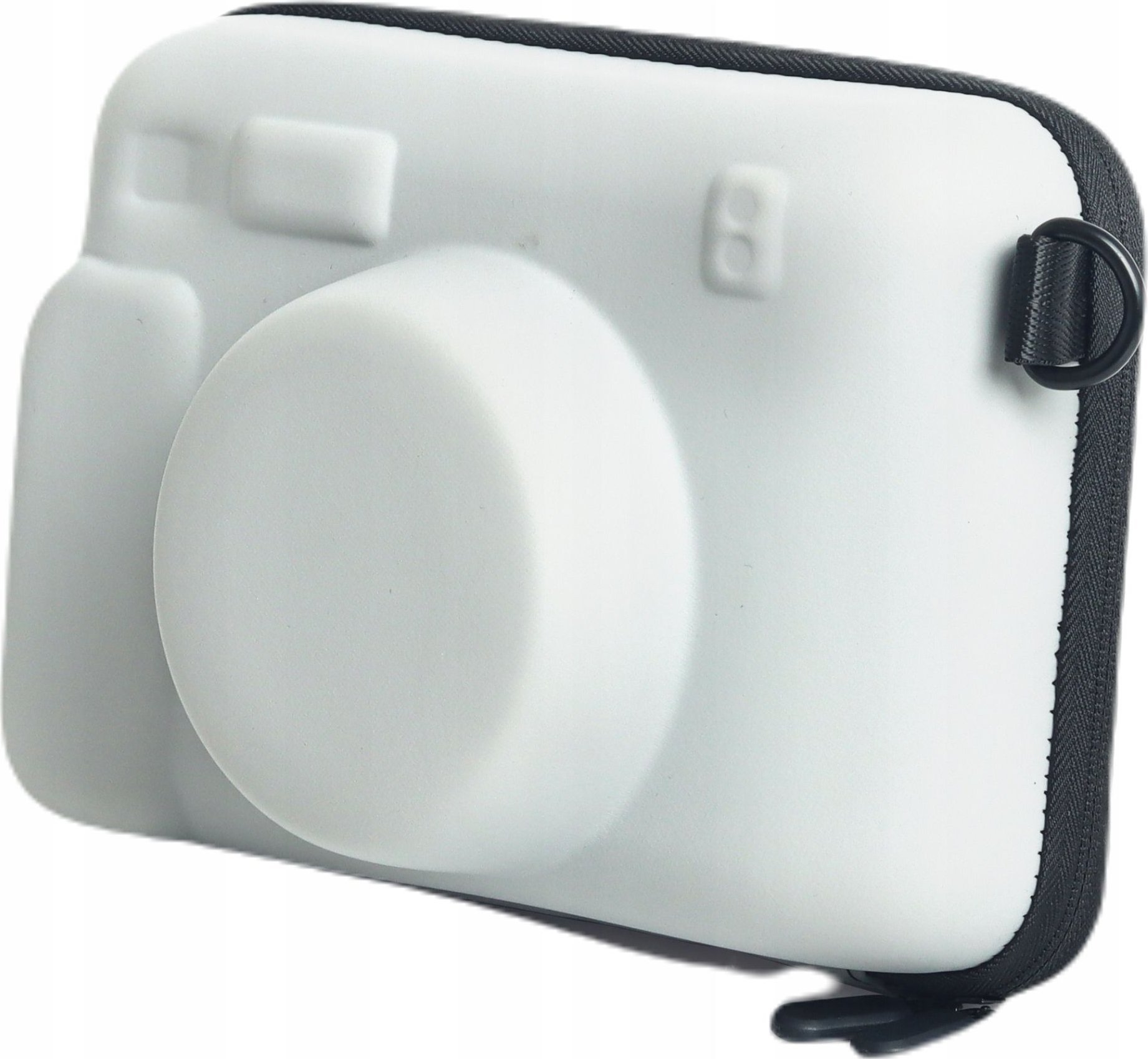 Çantë mbrojtëse LOVE INSTANT për Fujifilm Instax Wide 400, material PU, me rrip, gri