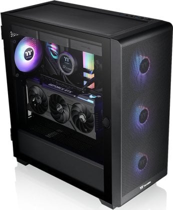 Kasë Thermaltake Thermaltake S250 ARGB, e zezë, Midi Tower