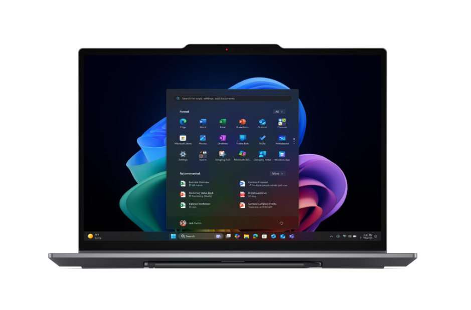 Laptop Lenovo ThinkPad X1 2-in-1 G11 Copilot+ PC, 14, Intel Core Ultra 7 355, 32GB RAM, 512GB SSD, Intel Integrated Graphics, i hirtë