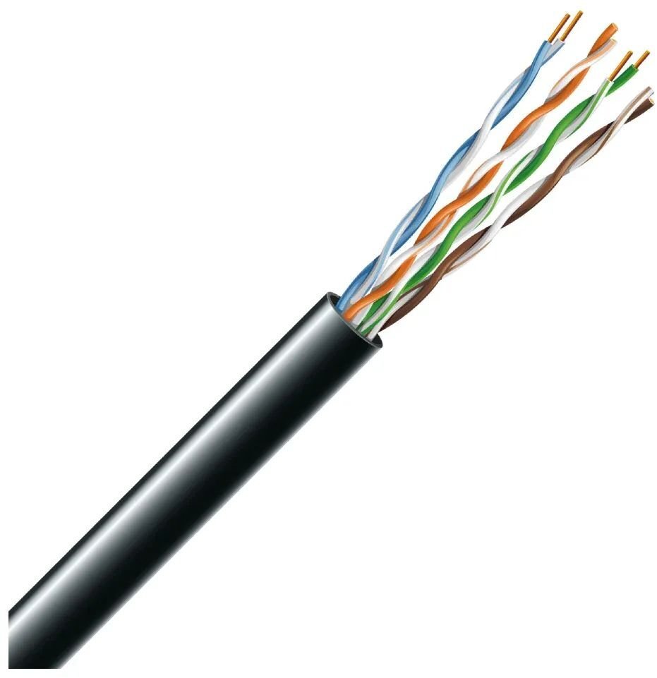Kabllo rrjeti Dataway Cat.5e UTP, outdoor, 305m, i zi