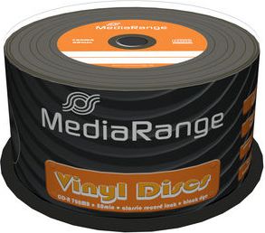 CD-R MediaRange MR225, 50 copë, 700MB 80min 52x, të zinj