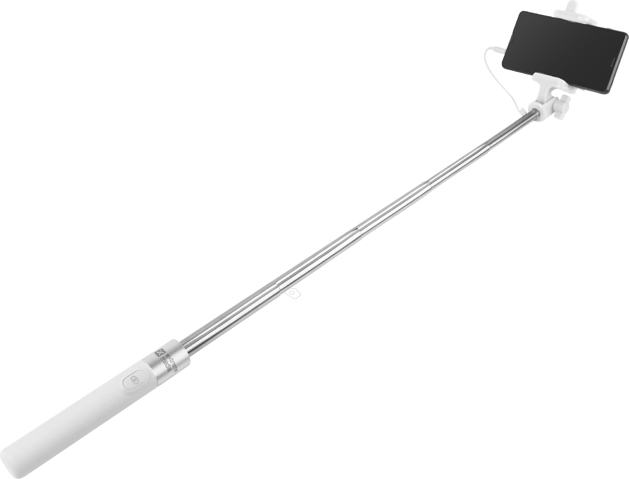 Selfie stick Natec SF-20W, lidhje 3.5 mm, montim për smartphone dhe kamera sportive, i zi