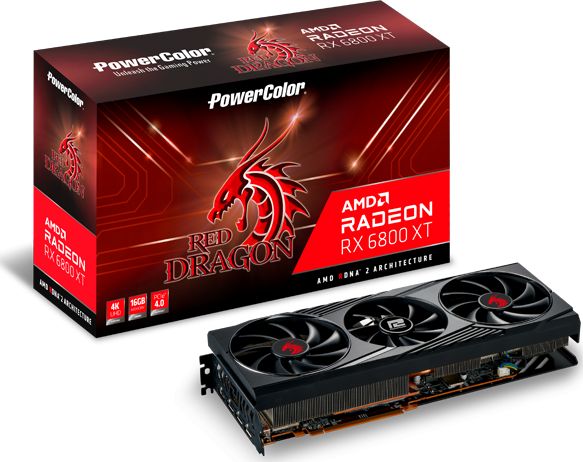 Kartë grafike Power Color Radeon RX 6800 XT Red Dragon OC, 16 GB, GDDR6