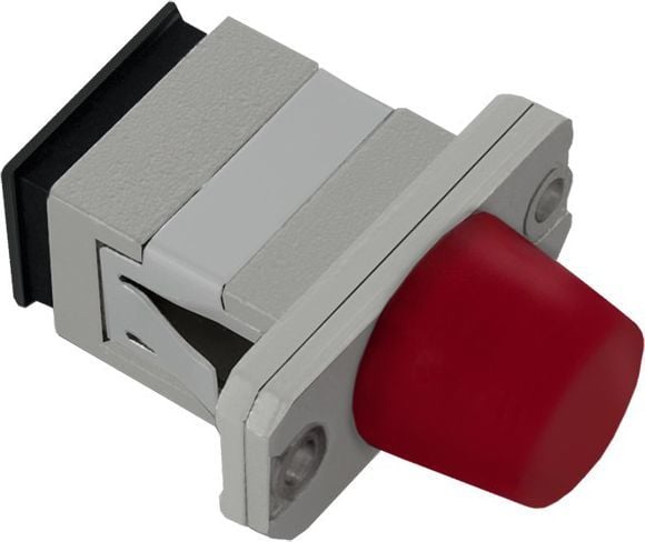 Adapter fibër optike Qoltec Hybrid, SC/UPC në FC/UPC, SingleMode, gri