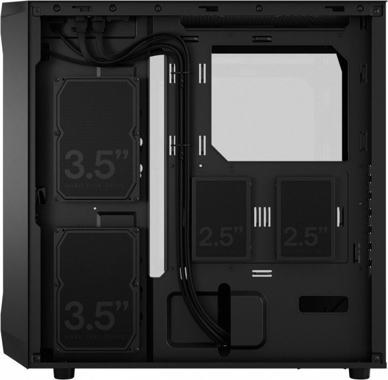 Kasë Fractal Design Focus 2 TG Clear Tint, Midi Tower