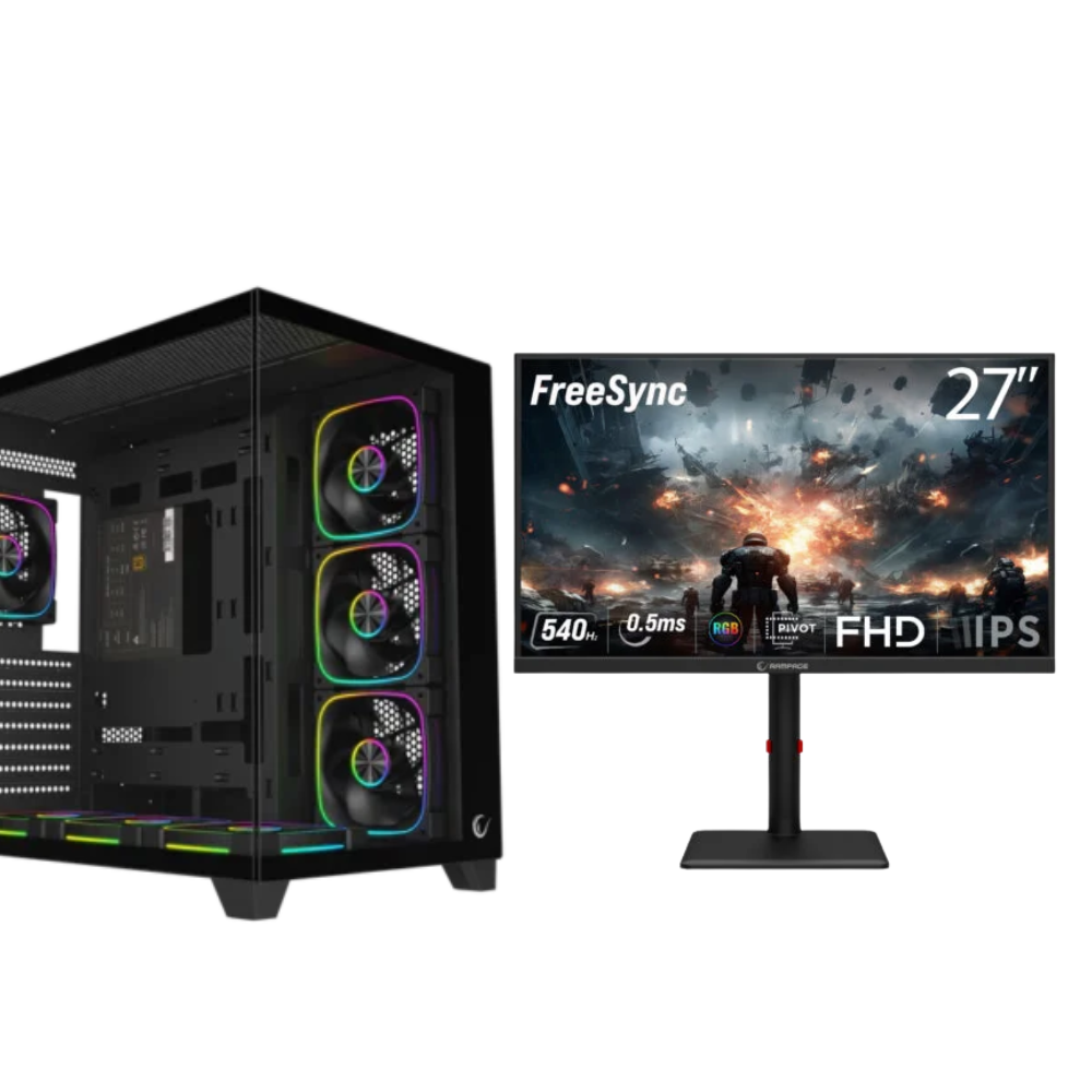 BT Bundle Flair Series 5 – PC Gaming RTX 5070 12GB, Ryzen 7 7800X3D, 16GB DDR5, 1TB SSD + Monitor 27" 540Hz