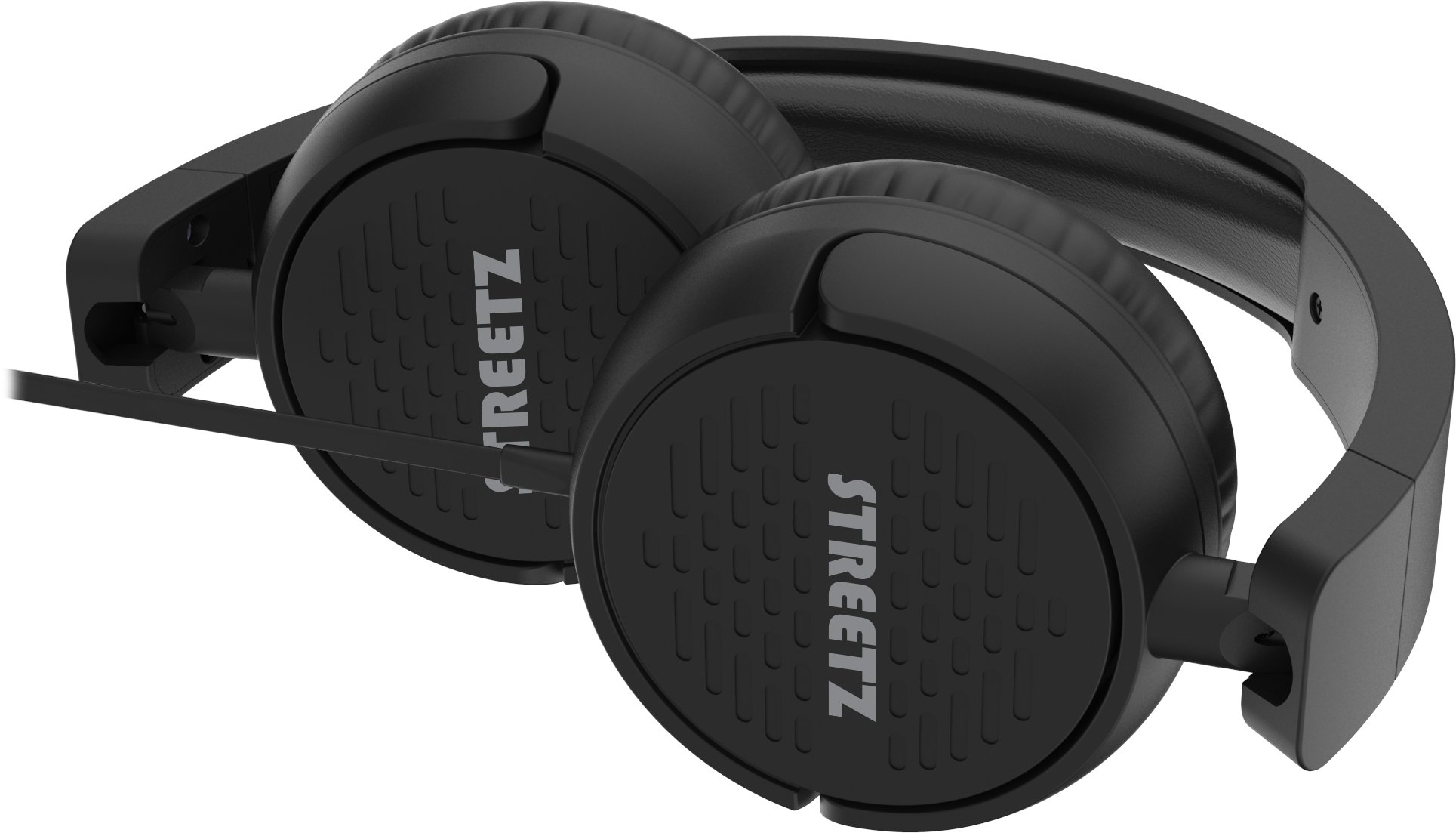 Жичани слушалки Streetz HC110, USB C, на уво, црни