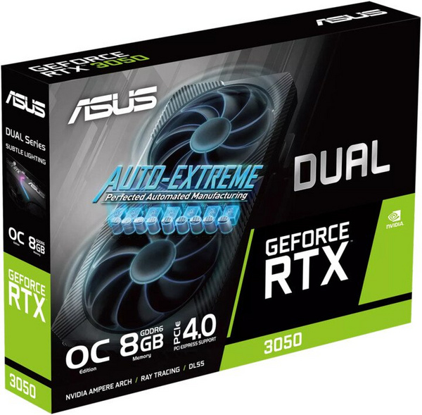 Kartë grafike ASUS Dual GeForce RTX 3050 OC Edition 8GB NVIDIA GDDR6