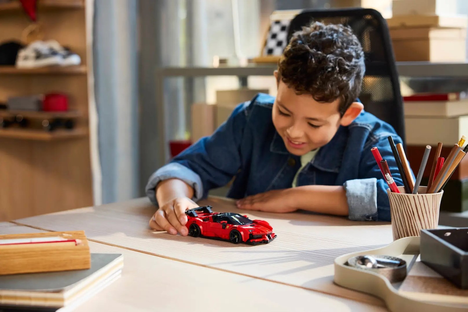 Lodër ndërtimi LEGO Speed Champions 77254 Ferrari SF90 XX Stradale, model garash, për fëmijë 9+