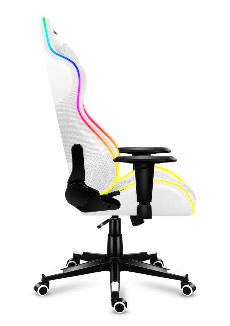 Karrige lojërash HUZARO FORCE 6.2, RGB LED, e bardhë