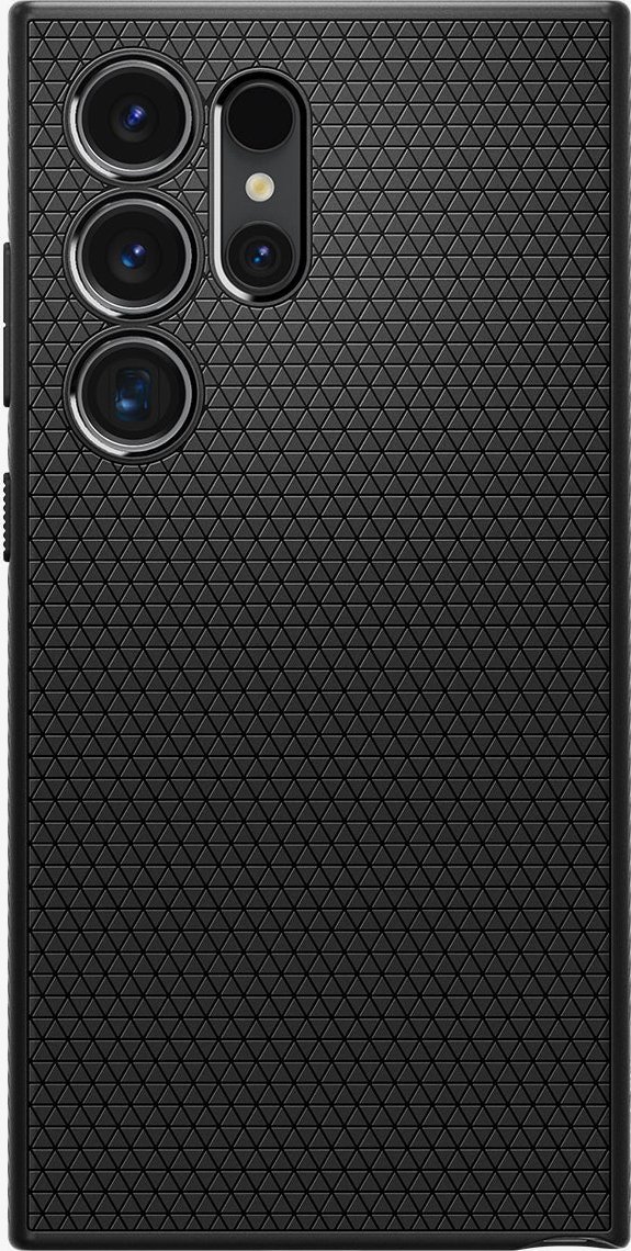 Mbulesë telefoni Spigen Liquid Air, për Samsung Galaxy S24 Ultra, mat, e zezë