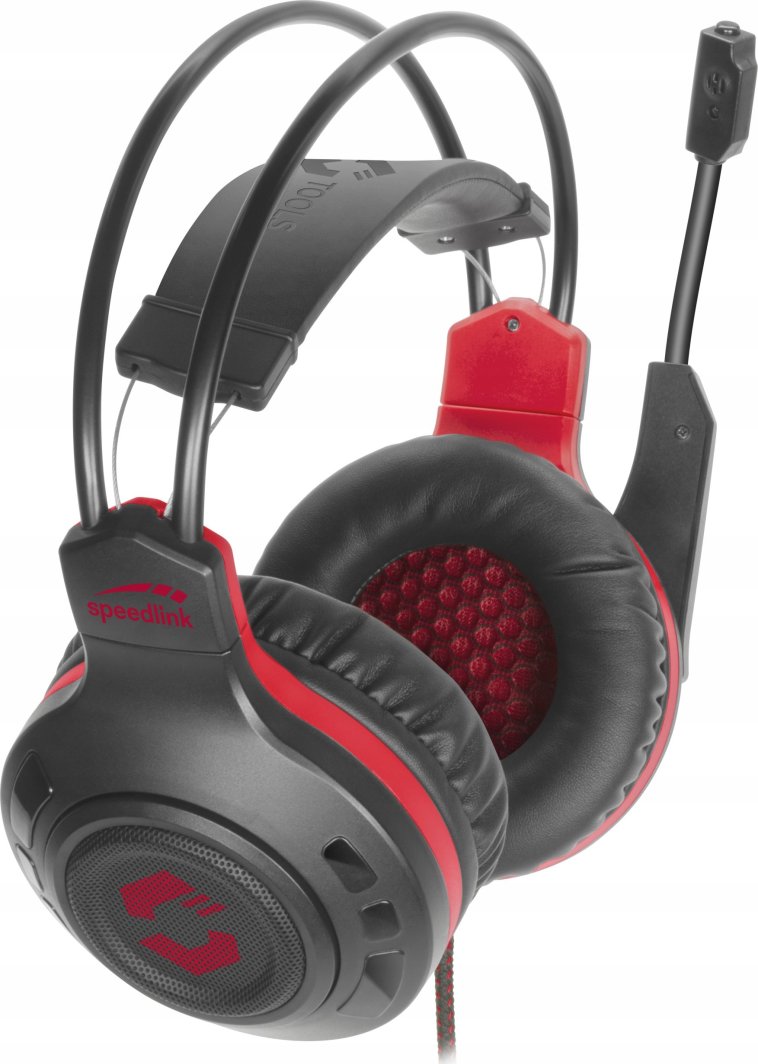 Kufje gaming Speedlink CELSOR, stereo, me mikrofon, të zeza e kuqe