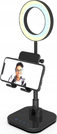 Mbajtëse telefoni DigiPower Success Ring Light, unazë drite 6", 36 LED