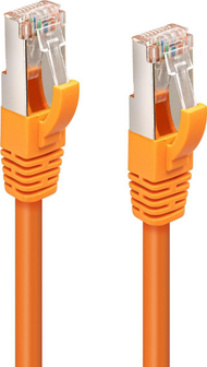 Мрежен кабел MicroConnect CAT6A S/FTP, 0.25m, LSZH, портокалов