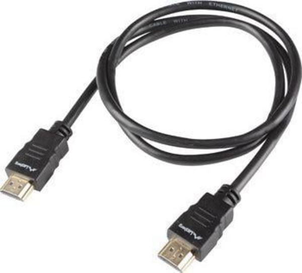Kabllo HDMI Lanberg, 1 m, e zezë (CA-HDMI-15CC-0010-BK)
