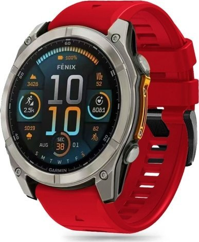 Rrip dore Tech-Protect Silicone Line për Garmin Fenix 5X 6X 7X 8, TPU, i zi