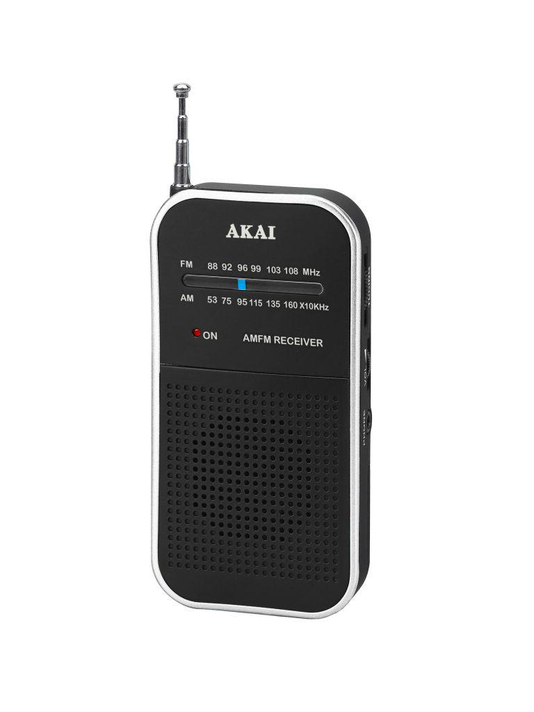 Radio portative Akai APR-350, AM/FM, me kufje 3.5 mm, e zezë