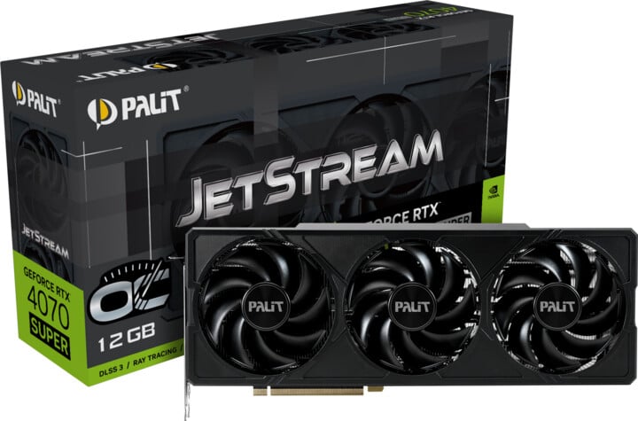 Kartelë grafike PALiT GeForce RTX 4070 Super JetStream OC, 12GB GDDR6X
